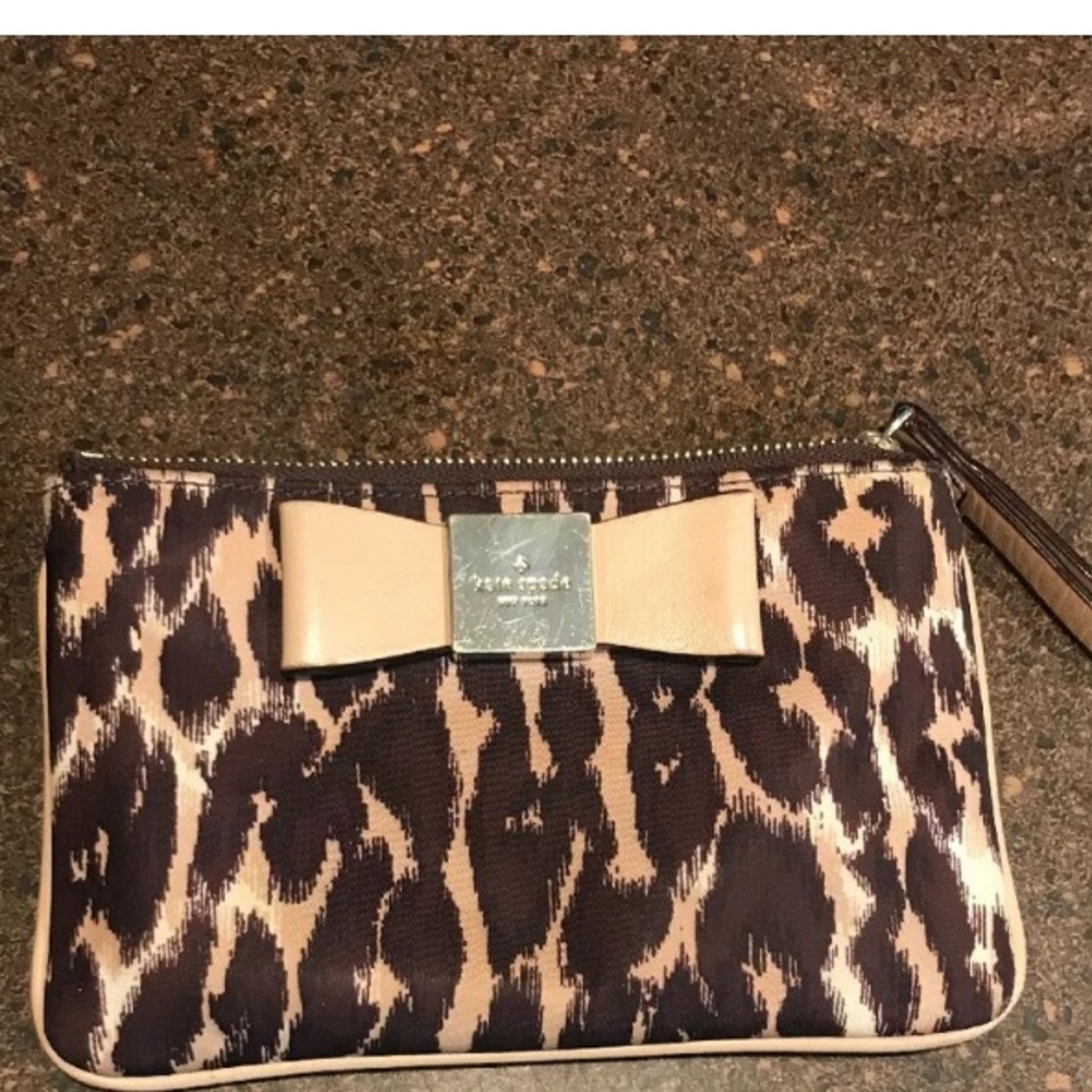 Kate Spade Chetah Print Wristlet Clutch